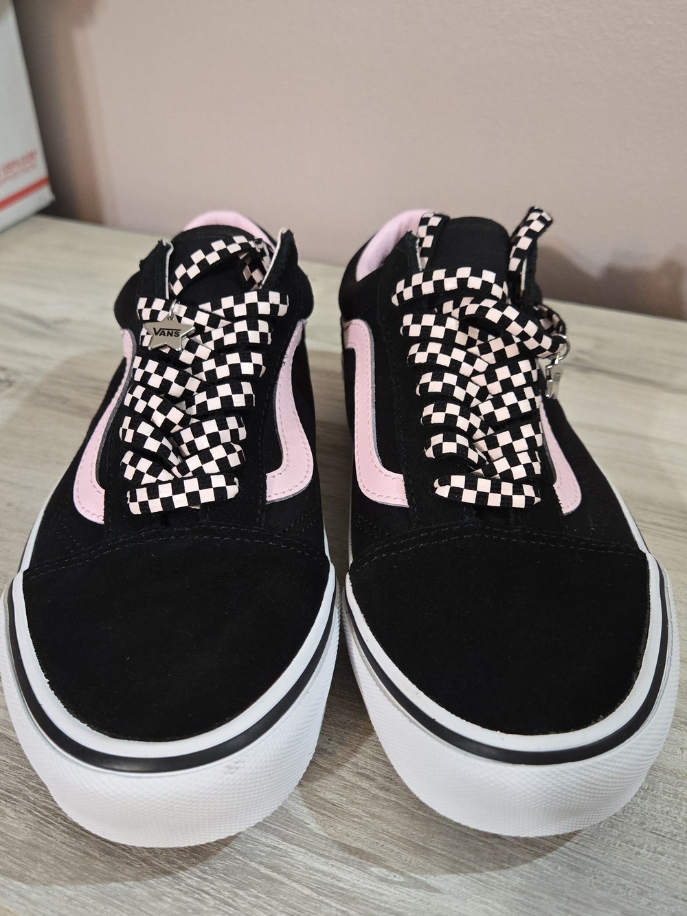 Vans Old Skool Women's Black & Pink Skate Sneakers